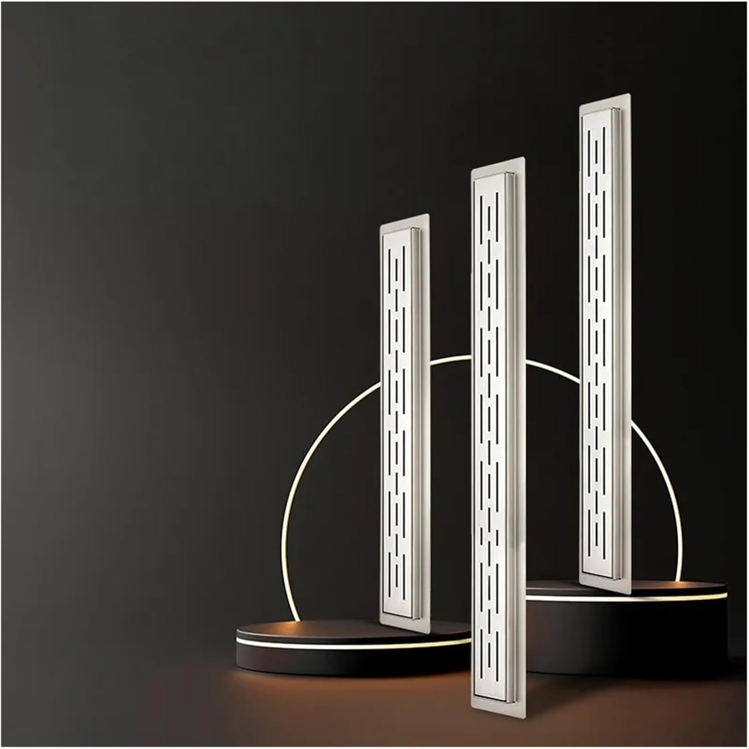 Floor Drain Strip Bathroom, Simple Stainless Steel(6.8x40)