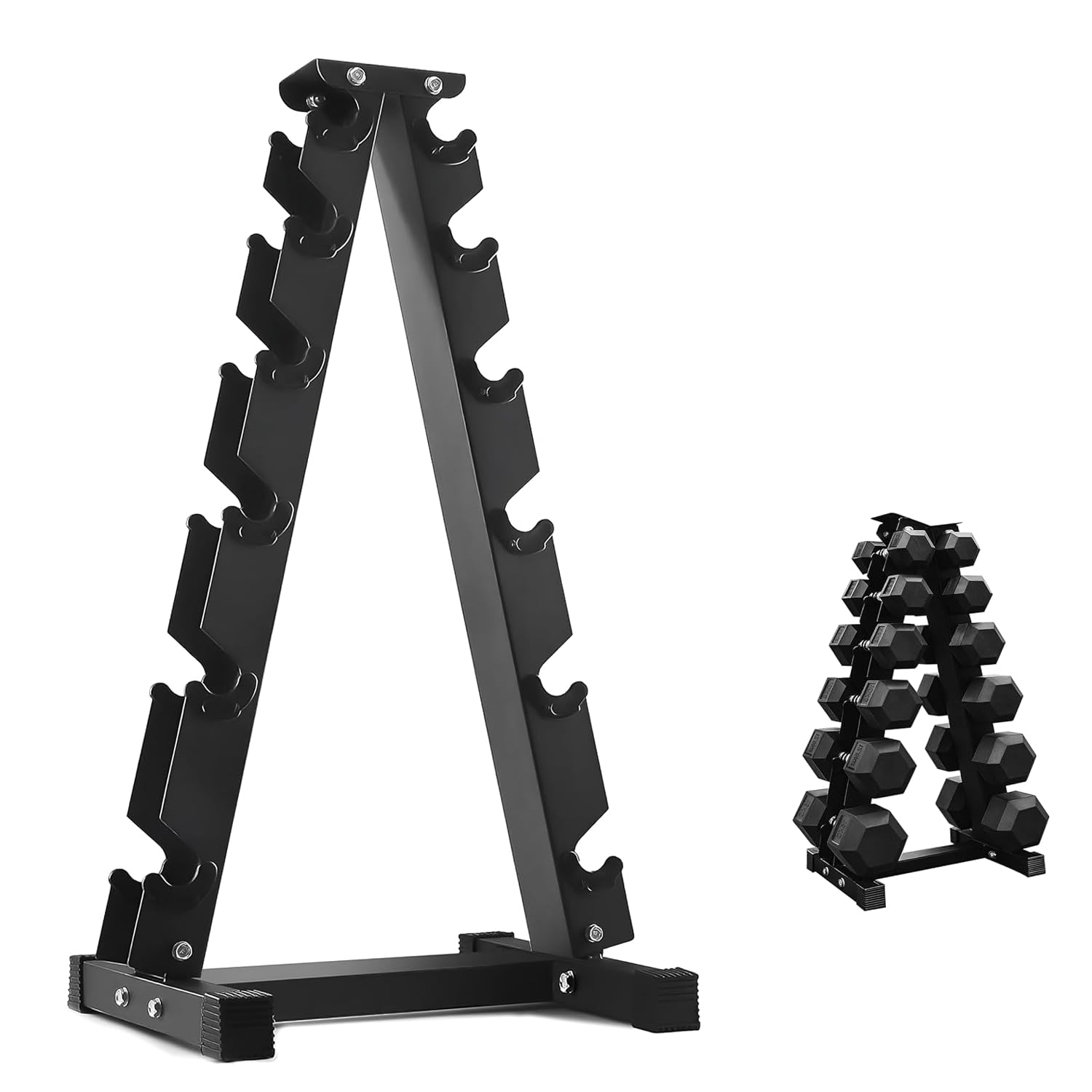 FK Sports Dumbbells (Set of 2), Weight Dumbbells Set 2.5Kg, 5kg, 7.5kg, 10kg, 12.5kg, 15kg, 20Kg In Pair - Hex Dumbbell Set for Women & Men - Gym Equipment for Home - Weights Set (6 tier Rack) โ image 1