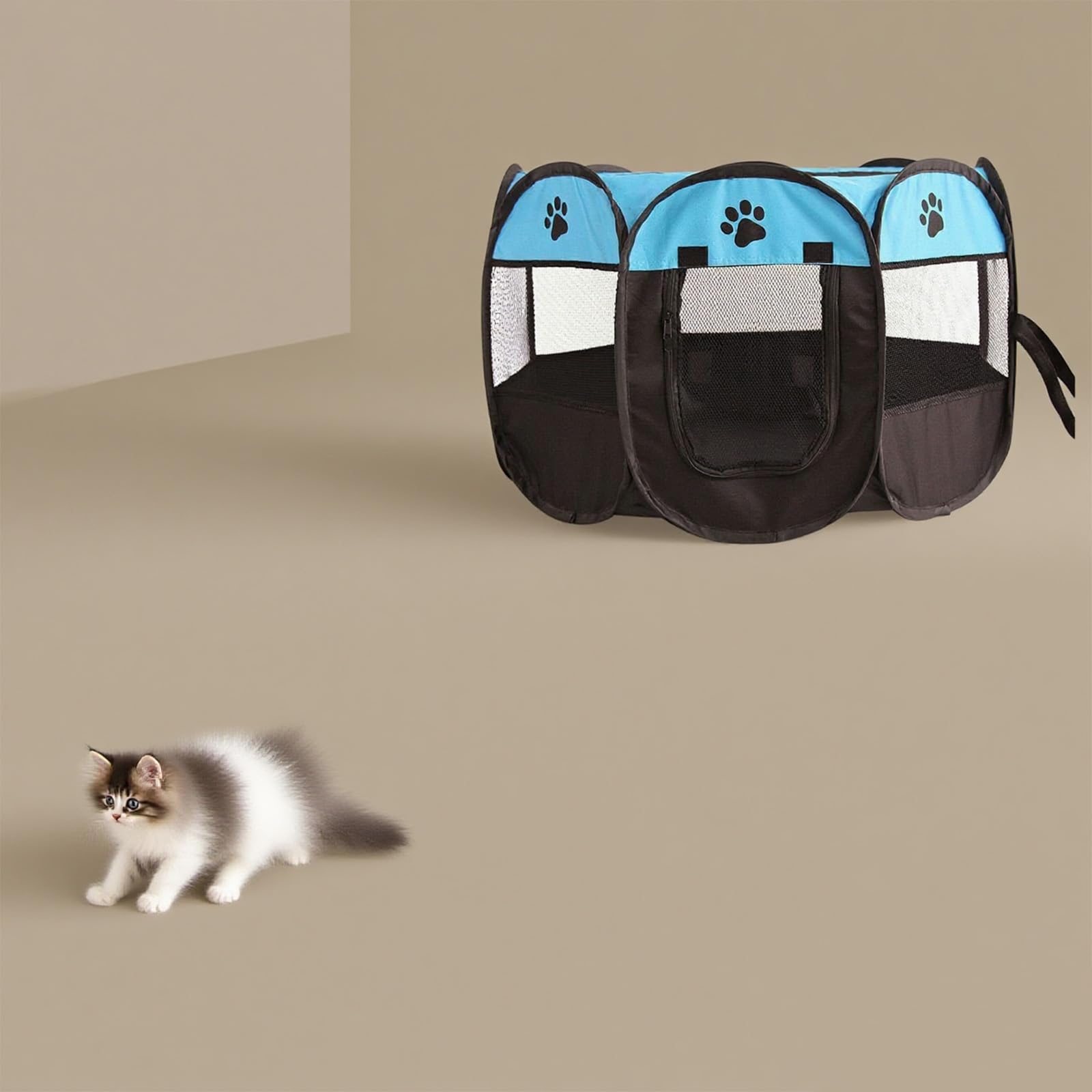 Recinto per Cani da Interno 74x74x43cm, Pieghevole Recinto per Gatti Box per Cucciolo Gattini Conigli