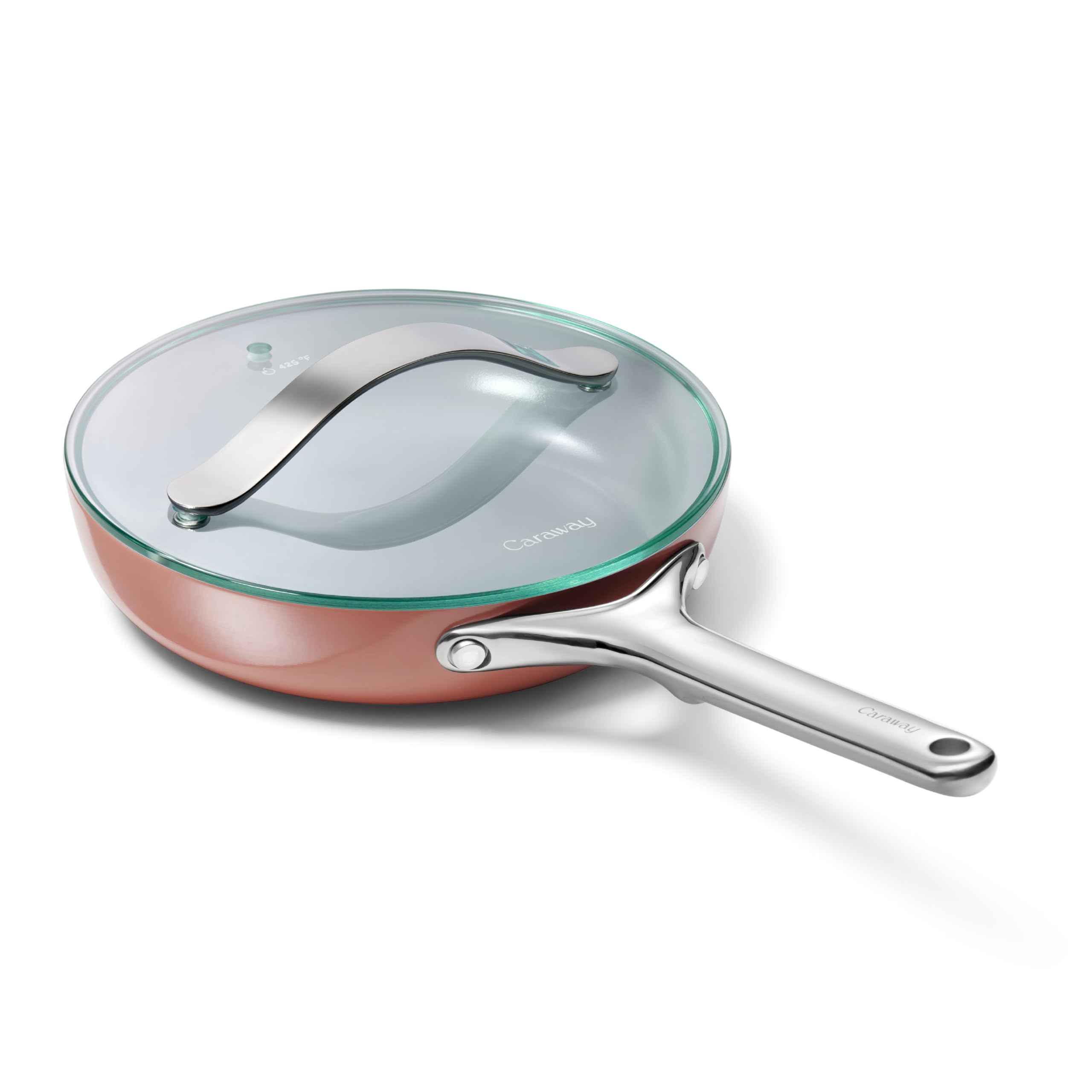 Caraway Non-Stick Ceramic Mini Fry Pan with Glass Lid (1.05 qt, 8")