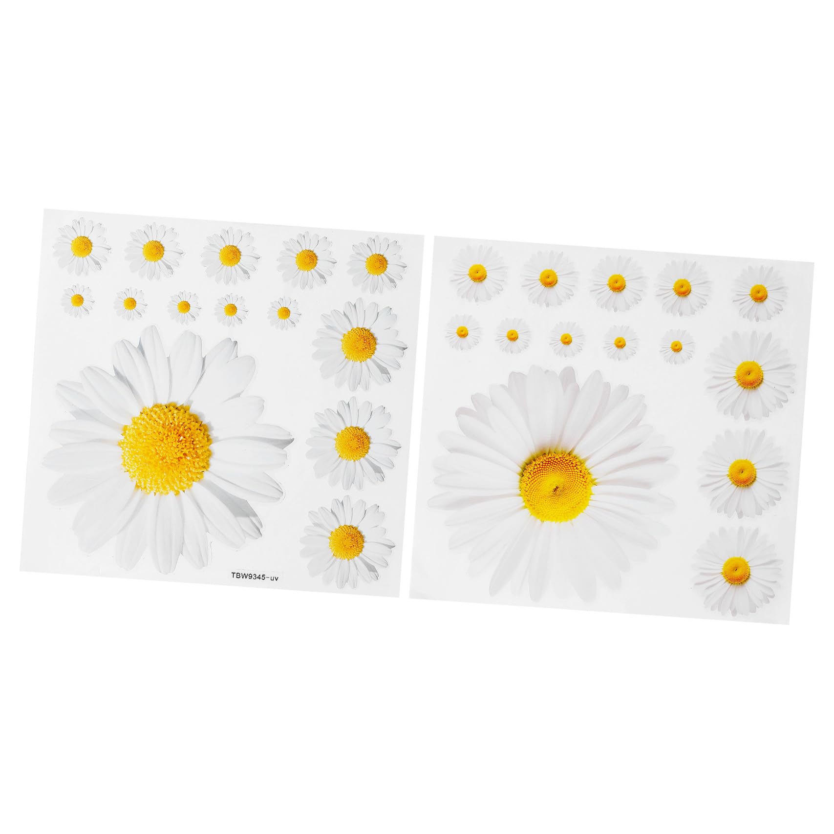 NUOBESTY Adesivi Murali Margherita Decalcomanie Murali Floreali Rimovibili Fai da Te Fiori Margherita Decorazione Artistica da Parete per Bambini Decalcomanie Autoadesive da Soggiorno per