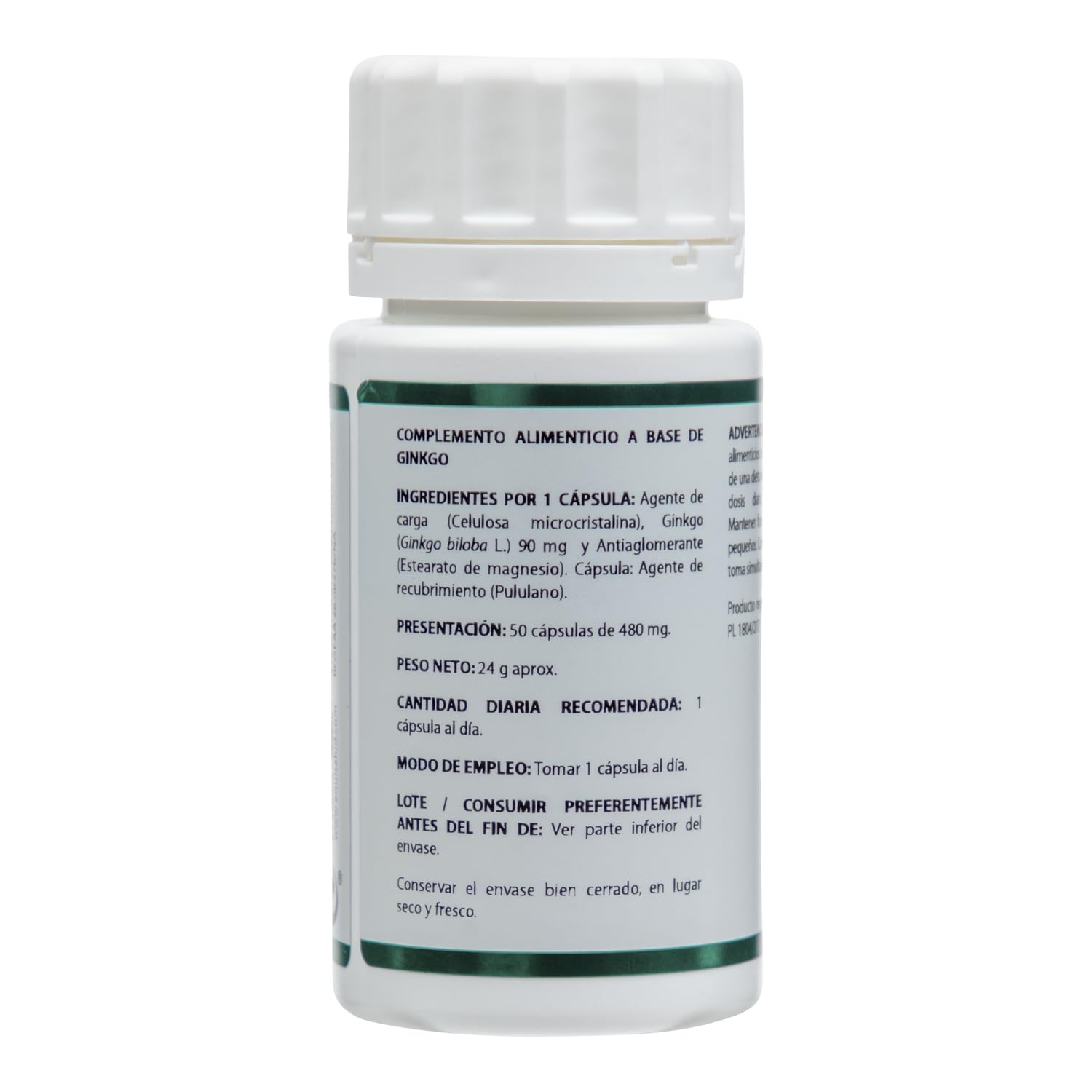 Holofit ginkgo de Equisalud, 50 cápsulas