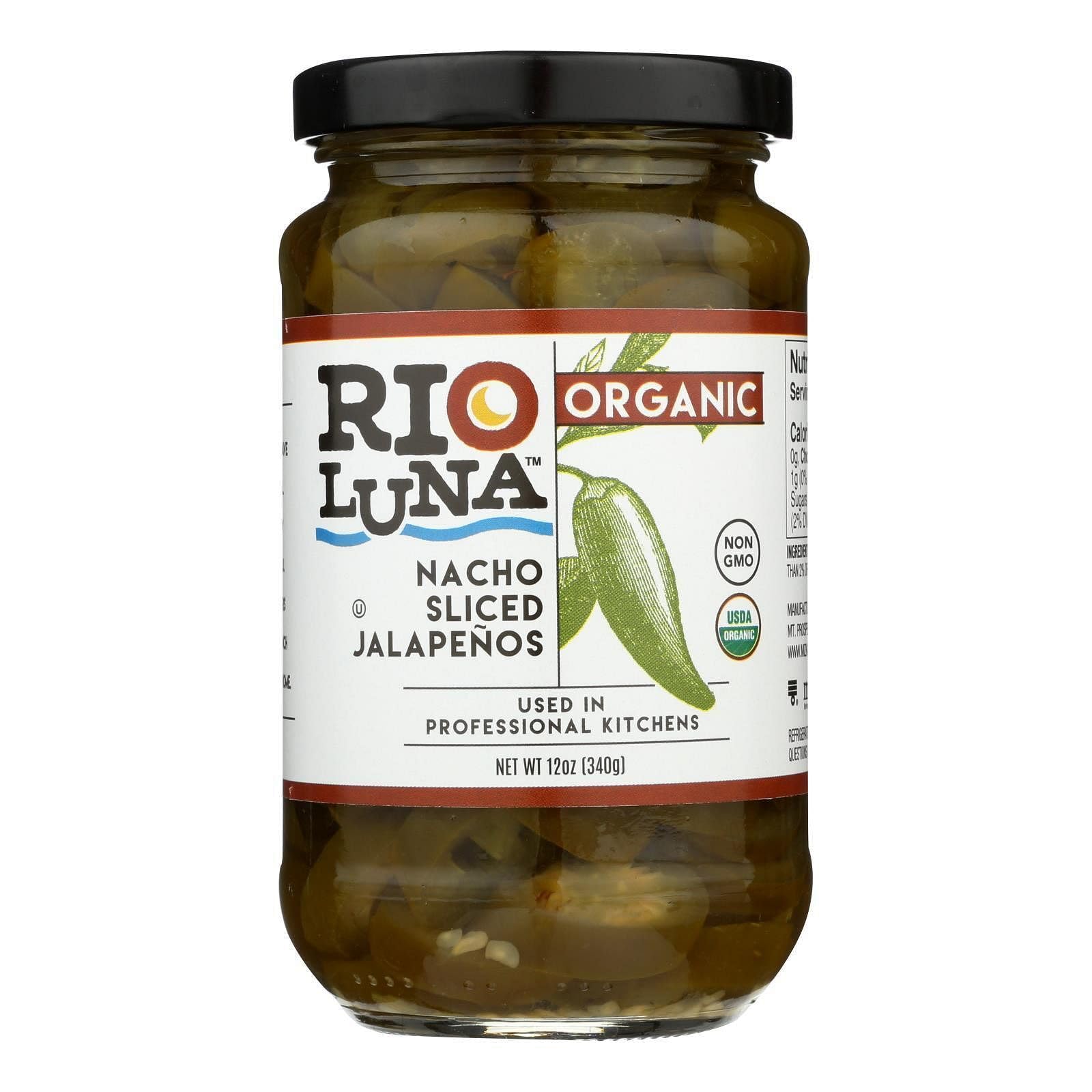 RIO LUNA Organic Nacho Sliced Jalapenos, 12 OZ