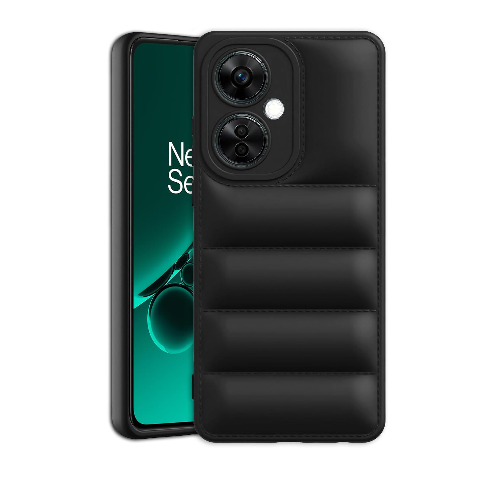 Plus Puffer Case Camera Protection Soft Back Cover for OnePlus Nord Ce 3 - Black (B0CN5HG72W) Amazon Price History, Amazon Price Tracker