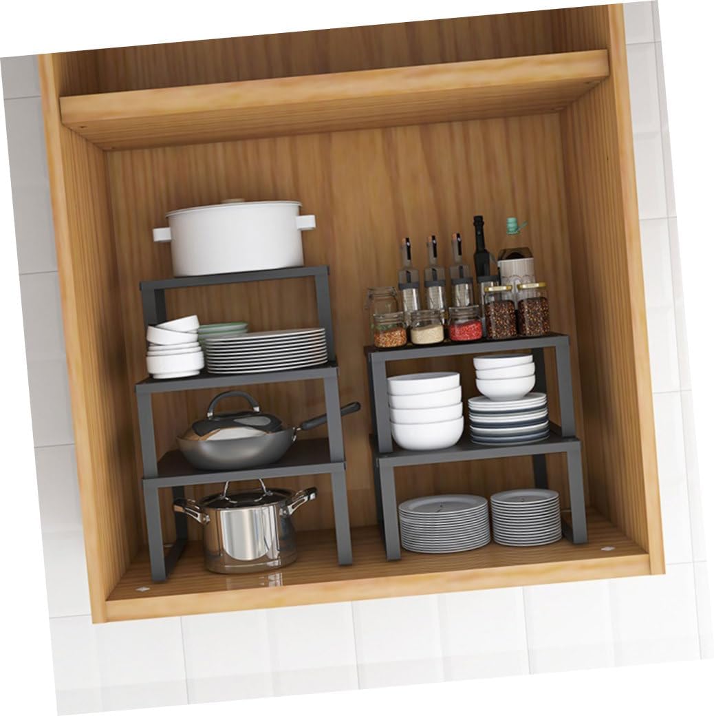 Mikinona Kitchen Shelf Storage Rack Organizer for Pantry Home Kitchenware Holder Stand