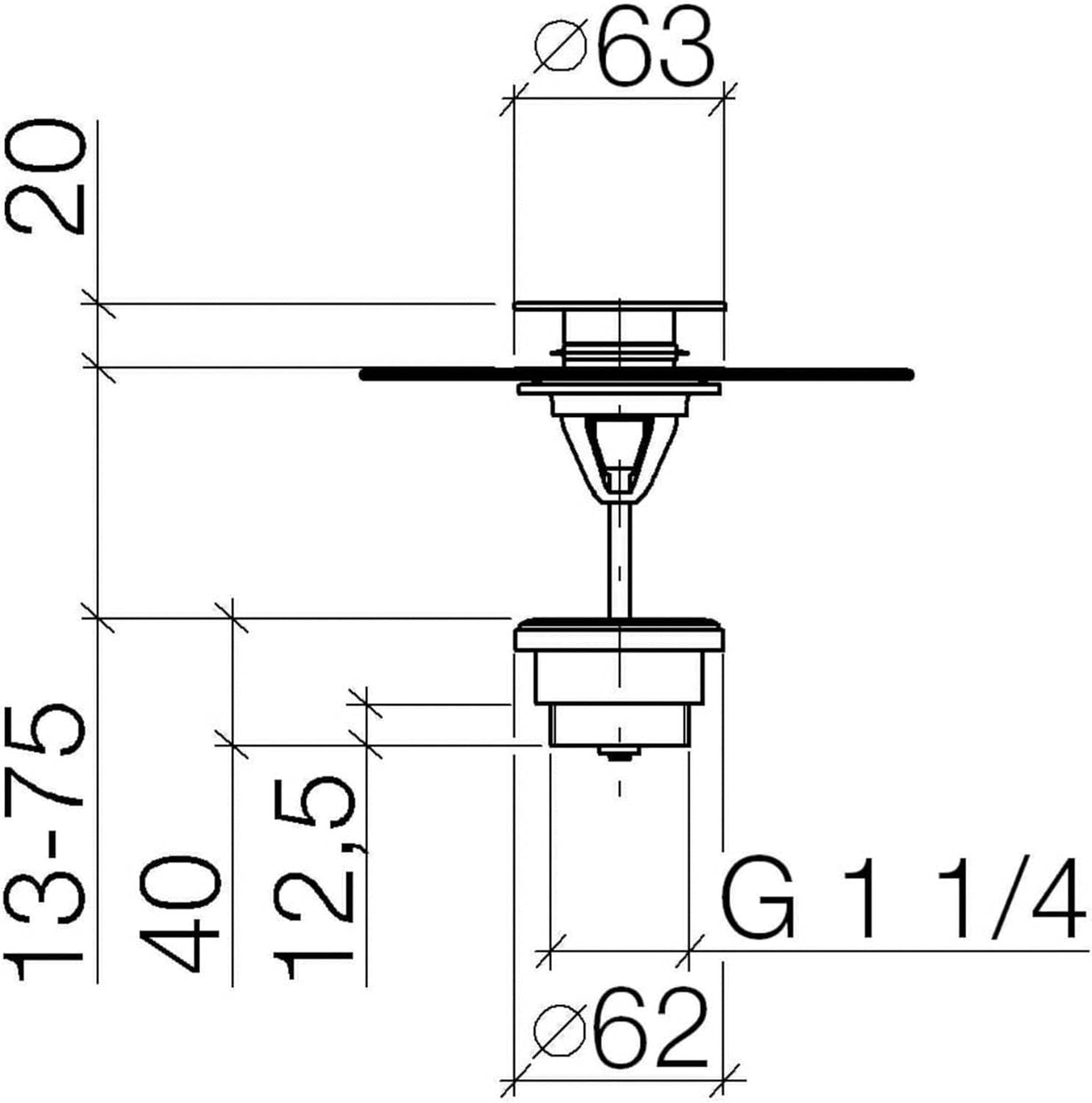 Dornbracht waste set 10125970-00