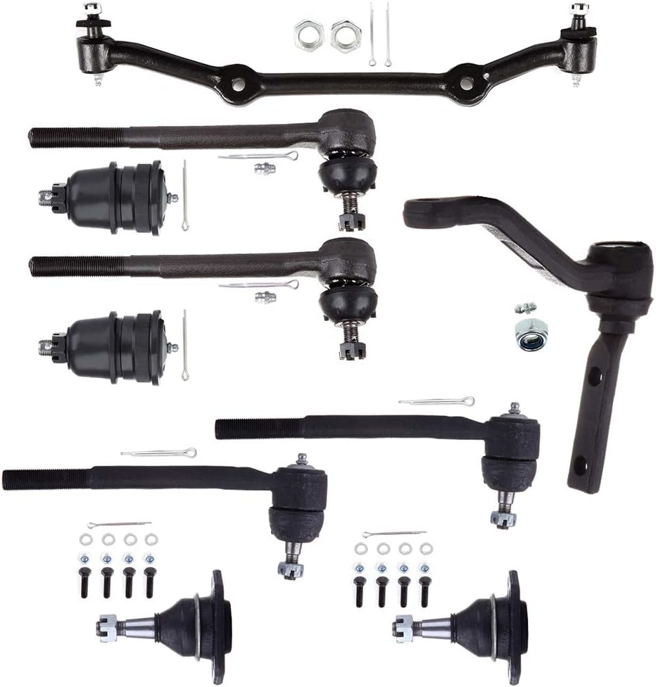 New Assembly 10-PC Idler Arm Inner&Outer Tie Rods Lower And Upper Ball Joints Center Link Replacement For Chevrolet Blazer S10 S10 Blazer For GMC Jimmy S15 S15 Jimmy Sonoma