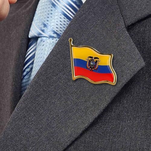 Image of Country Flag Brooch Metal Alloy Souvenir Pin Shirt Hat Backpack Jewelry Accessories Decoration Party Christmas Gift Badge International Travel Pin