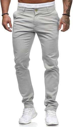 Miniatura 2 de HUNGSON Jeans ajustados casuales para hombre con teñido elástico recto a la moda