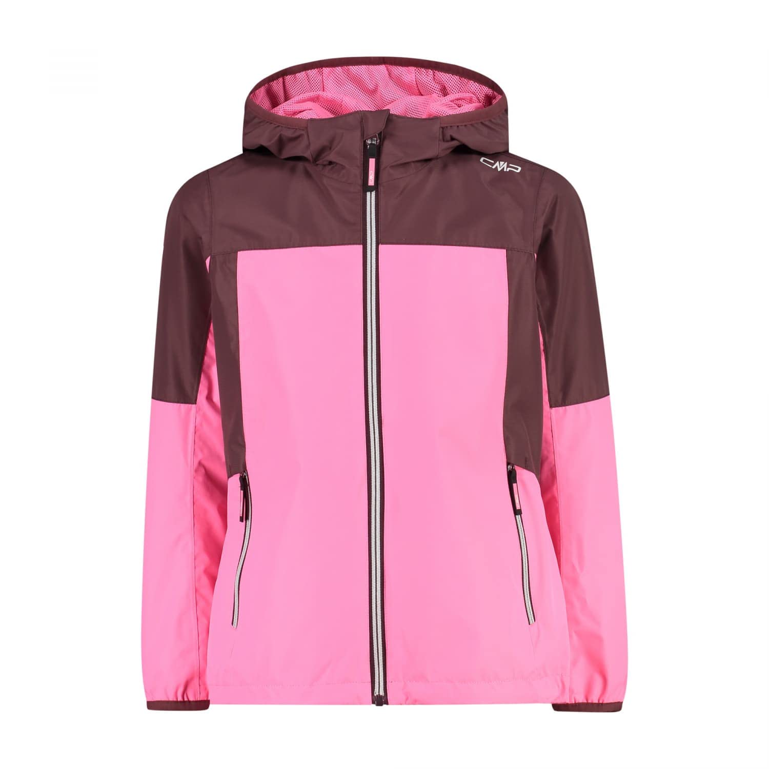 CMP - Children's hooded jacket, Pink Fluo, 164