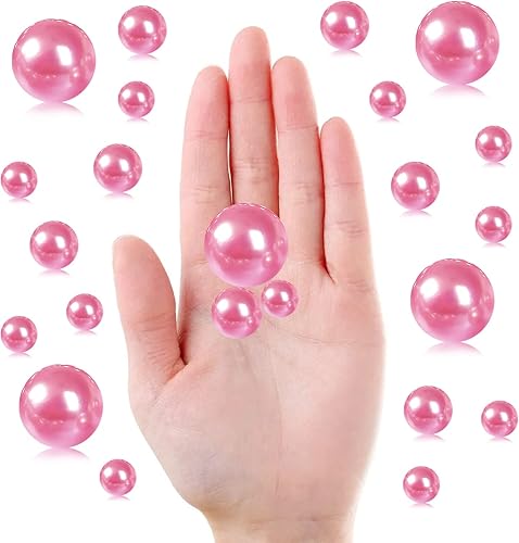 Miniatura 2 de GLBYUNN 160 piezas de perlas flotantes para rellenos de jarrón cuentas de perlas flotantes sin agujero cuentas de maquillaje para brochas para