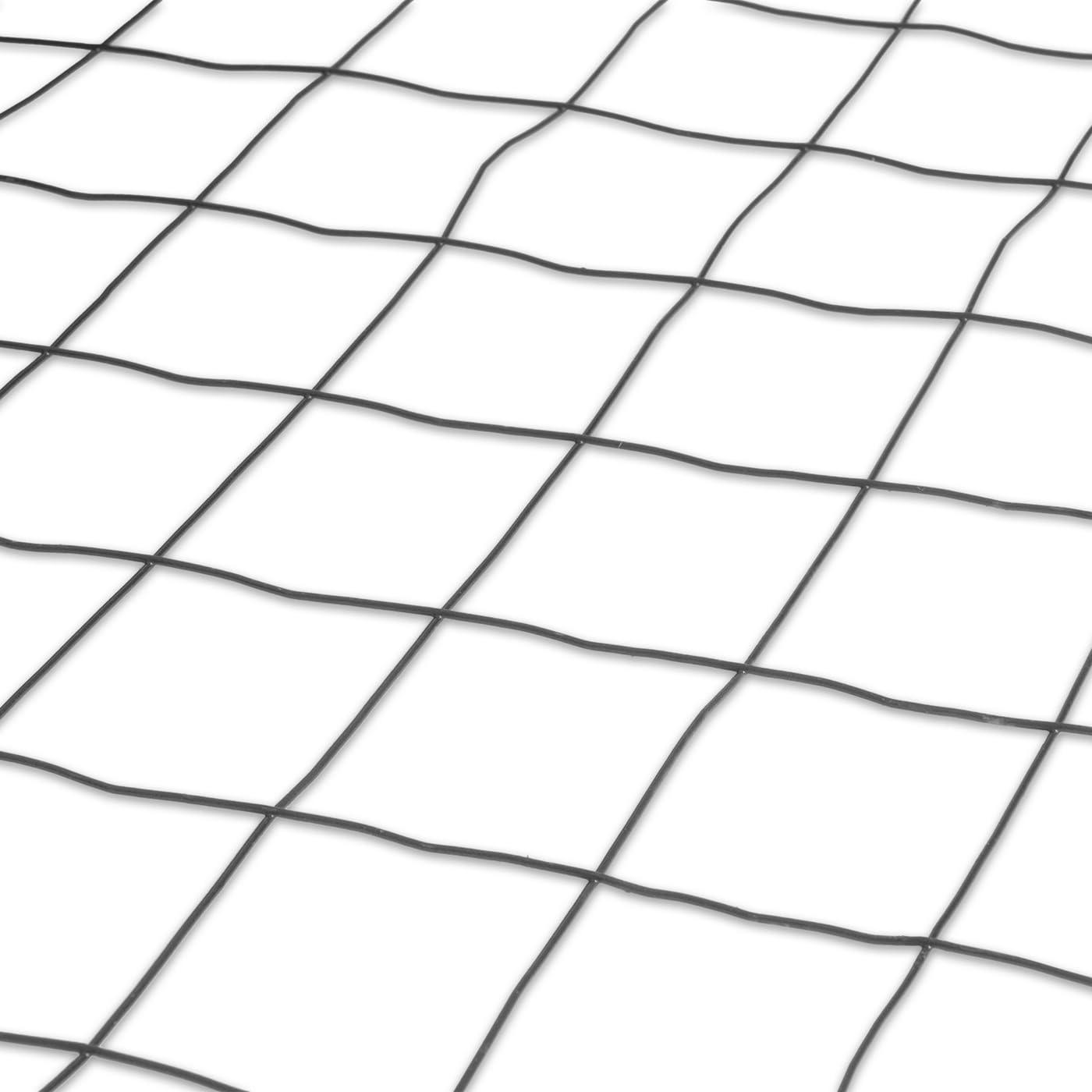 VOSS.garden 25m Gitterzaun 120cm Premium Maschendrahtzaun 100x75mm Gartenzaun Anthrazit Wetterfest Punktgeschweißt