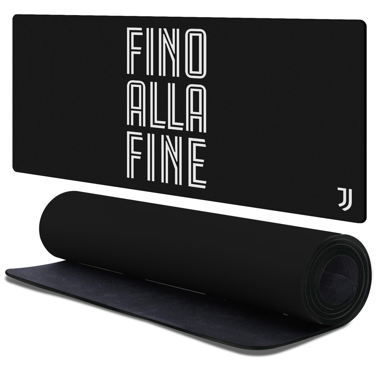 Head Case Designs Officially Licensed Juventus Football Club Fino Alla Fine Crest Logo 37.4 x 15.75 x 0.16 inches (900 x 400 mm) - XL Gaming Office Desk PC Keyboard Mouse Mat Pad