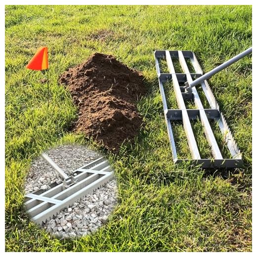 MOPAI Double-Sided Lawn Leveling Rake