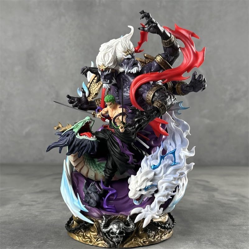 REOZIGN Action figure Roronoa Zoro, Figura Yama Zoro 22 cm in PVC, Figura, Modello decorativo per fan degli anime, Regalo per collezionisti