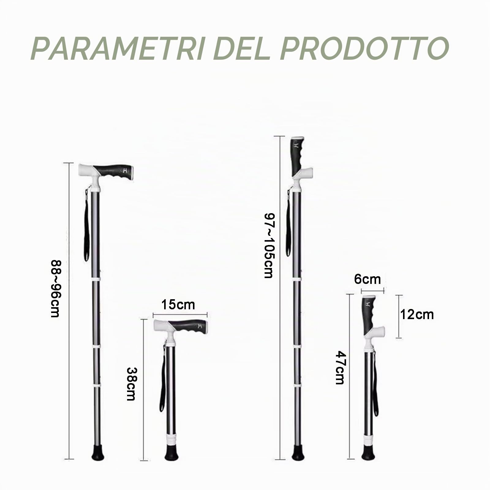 Pali da trekking bastoncino da escursionismo a doppia scopi -Plani da trekking regolabili regolabili leggeri design di viaggio compatto(1PC)