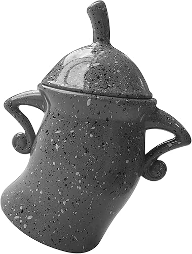 Recipiente con actitud, divertido recipiente de cerámica para cocina, PVC, duradero, lindo, con tapas para café, té, azúcar, especias y decoraciones