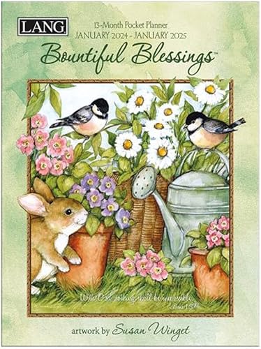 LANG Bountiful Blessings 24991003158 - Agenda mensual de bolsillo 2024 disponible en Yaxa Costa Rica