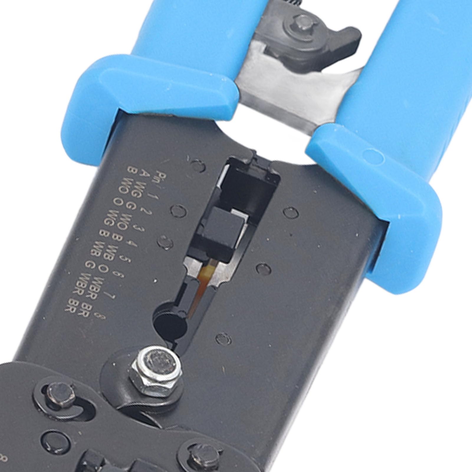 Outil de Sertissage RJ45, Pince à Sertir Ethernet Intégrée en Acier Durable pour L'installation de Câbles de Données avec Pack D'accessoires