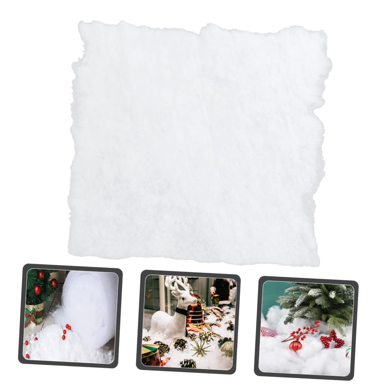 TOPBATHY 3st Schneedecke Kunstschnee Für Das Weihnachtsdorf Urlaub Schnee Dekorieren Weihnachtsdorf-Display-Requisite Weihnachtsdorf Zubehör Weihnachtsdorf Schnee Weiß Das Haustier