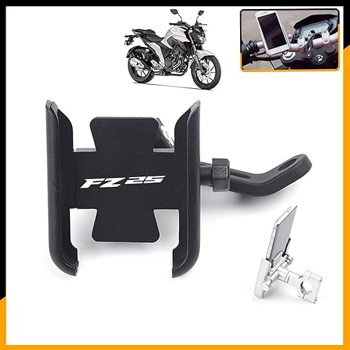 Miniatura 2 de FTNBAE for Yamaha FZ25 FZ-25 Motorcycle CNC Aluminum Mobile Phone Holder GPS Navigator Rearview Mirror Handlebar Bracket Accessories