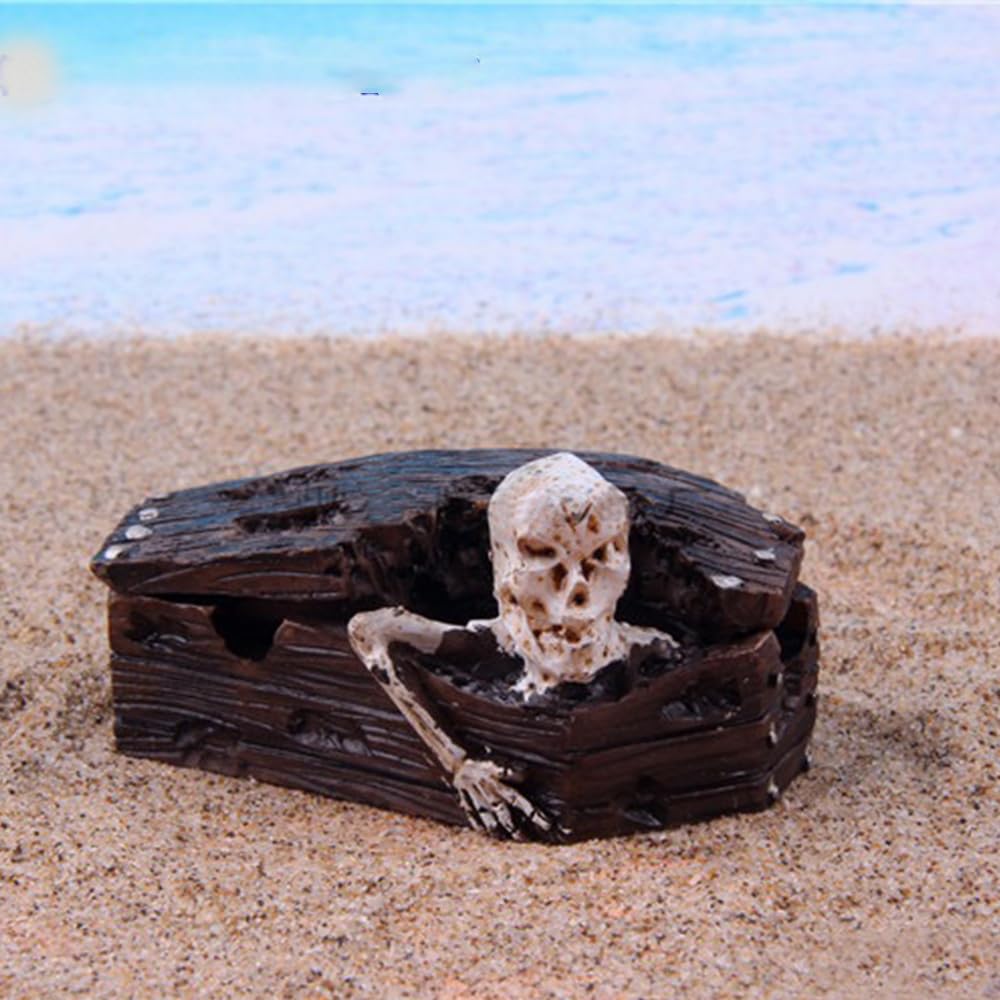 Amazon.com: Gothic Skull Coffin Ashtray - Spooky Skeleton Resin