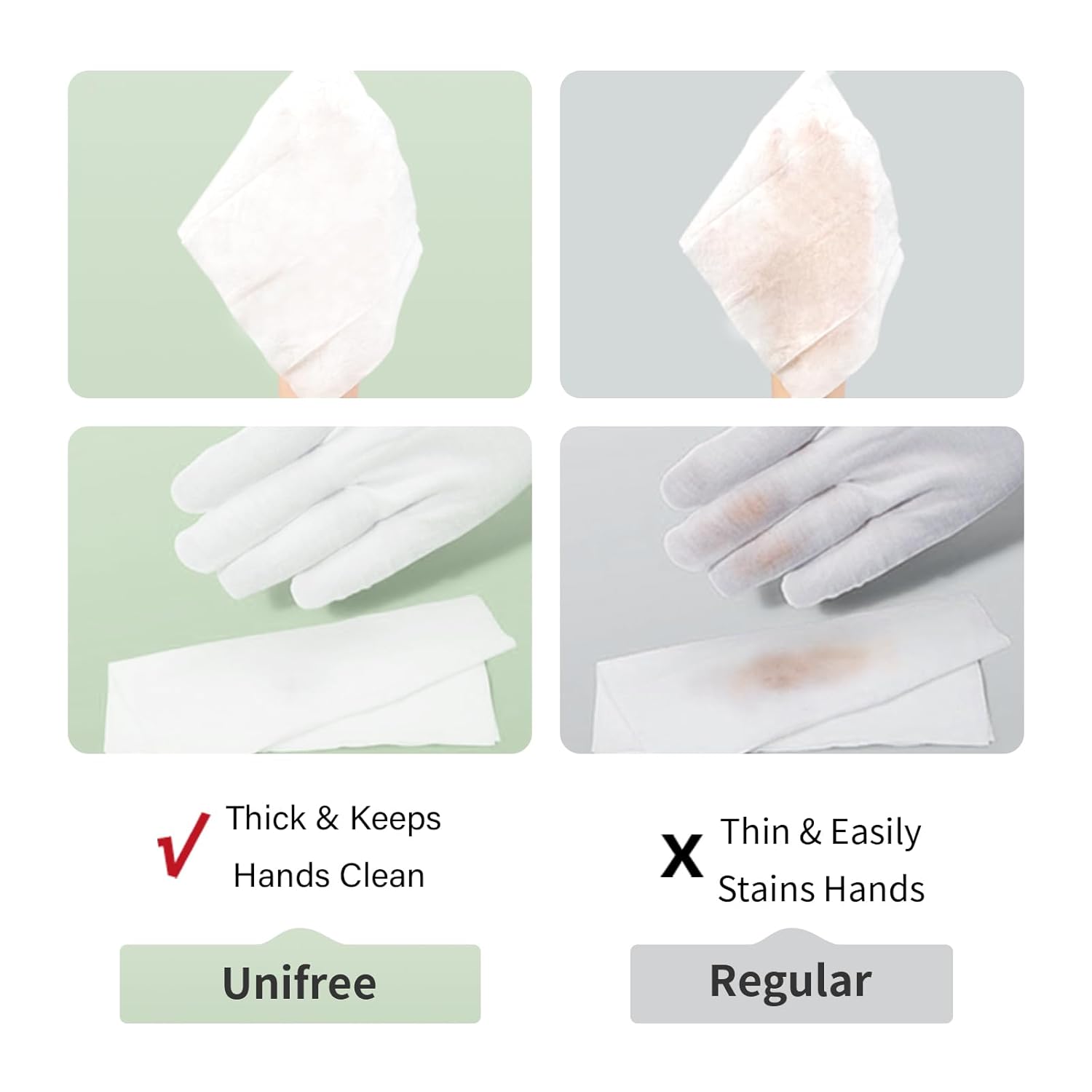 Unifree Flushable Wipes | XL Wet Wipes Gentle Clean, Septic and Sewer Safe, Home Essentials, Toilet, flip-top pack Biodegradable, 6 Large Packs (480 Wipes Total)