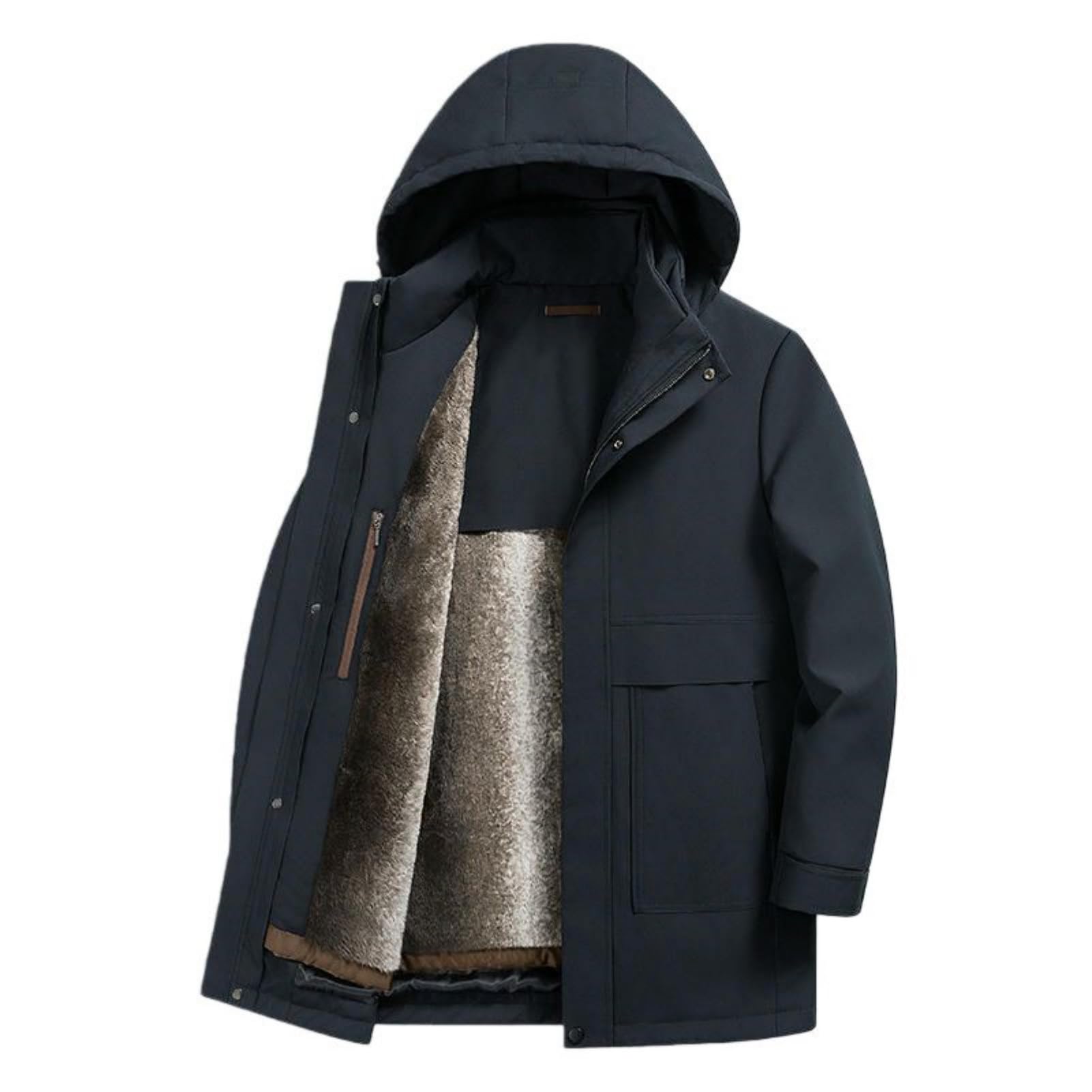 Doudoune à capuche amovible homme veste chaude anti-froid - 7