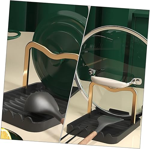 Miniatura 6 de Alipis Cubierta de cocina soporte para cuchara de cocina, soporte para mostrador, tablero multifunción, cucharón, tapa de escritorio, tenedor,