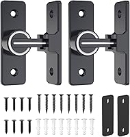 Vista 9 de Herrajes para cerradura de puerta de granero, pestillos de compuerta de seguridad resistente de 90 grados, cerradura de pestillo de perno abatible