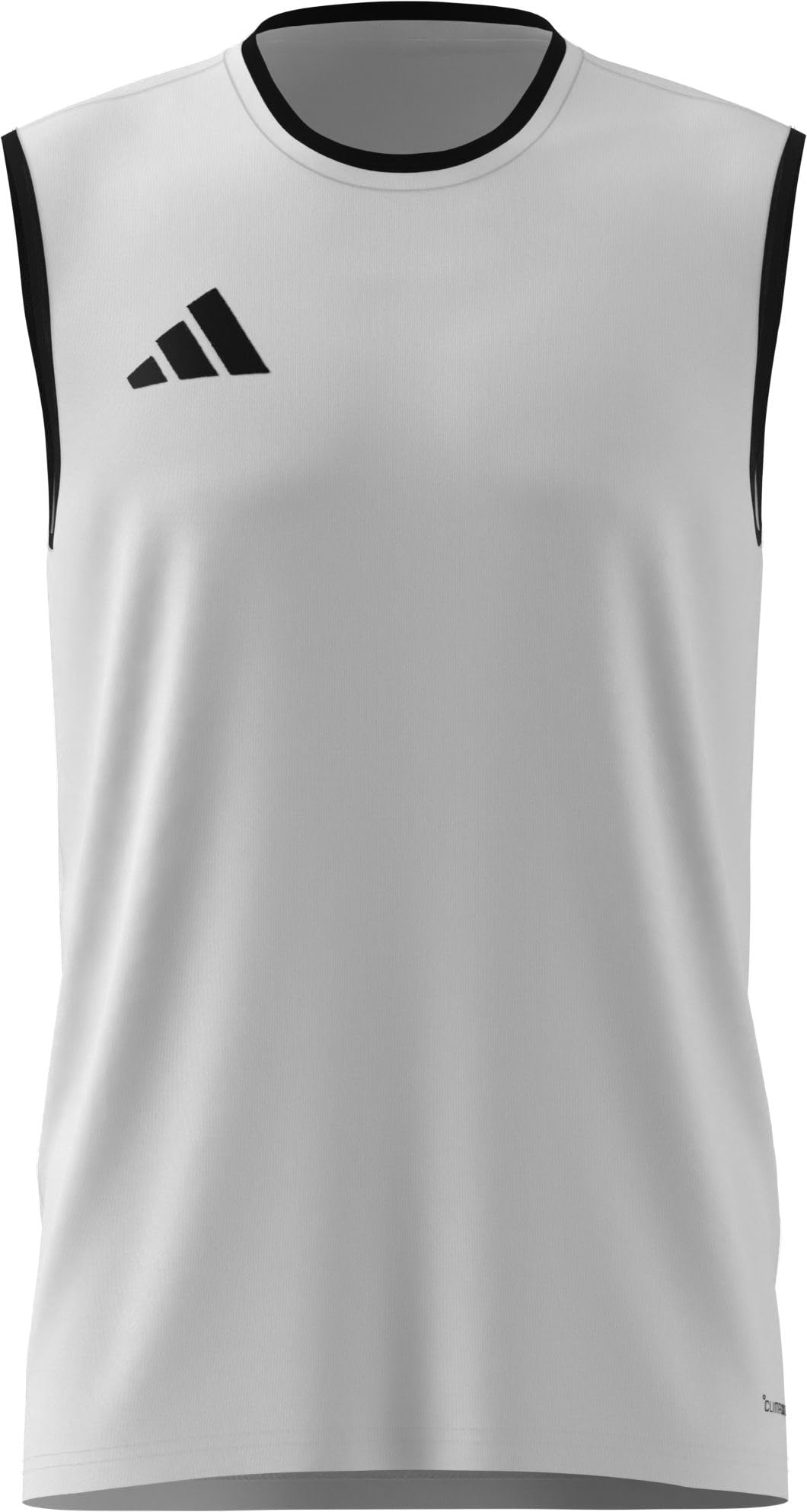 adidas Men's Entrada26 Sleeveless Jersey Shirt, White/Black, 3XL