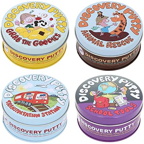 Fun and Function - The Original Discovery Putty - Therapy Putty for Kids w/Hidden Pieces - Sensory Putty/Play Putty - Kids Putty for Special Needs - Fidget Putty for Kids (Set of Four) Cover