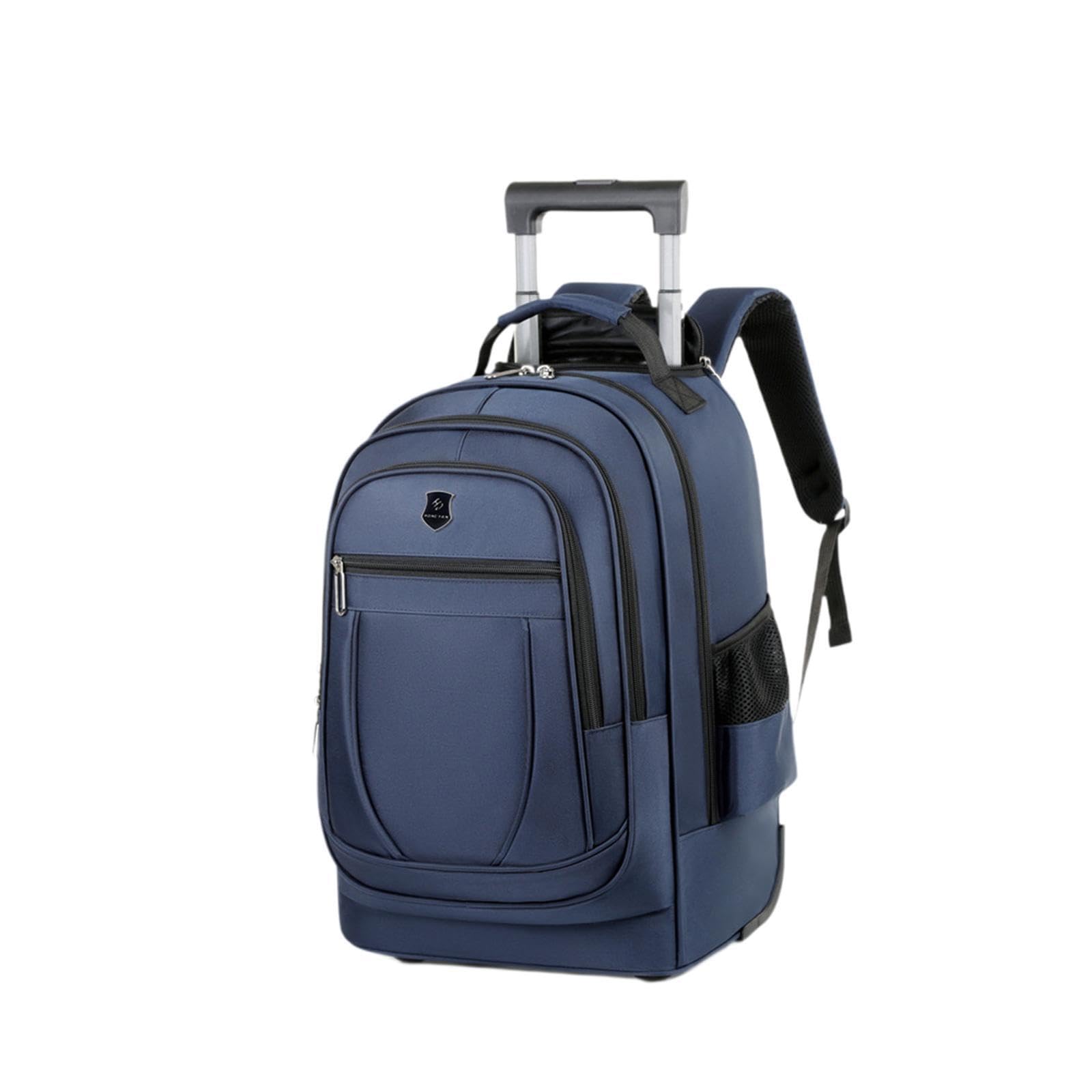 Zaino Trolley Con Ruote Per Sistema Multi Tasche Di, Blu, 50x34x22cm