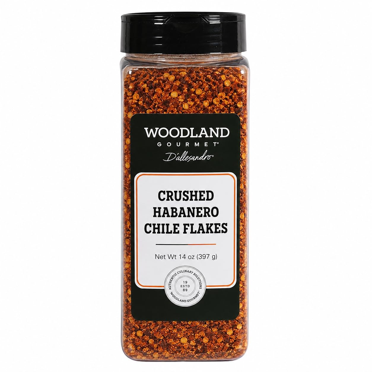 Crushed Habanero Chiles, 14 oz – Extra Hot Chili Flakes (100,000–300,000 SHU) – Fruity Citrus Heat for Salsa, Hot Sauce & Chili by Woodland Gourmet