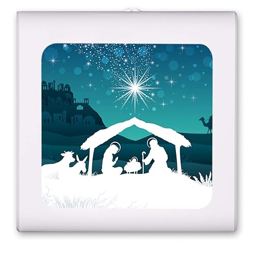 Art Plates Plug in Dimmable LED Night Light with Dusk