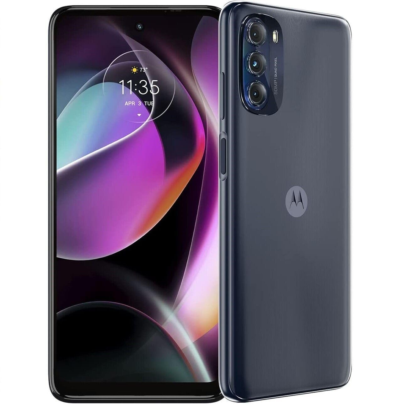 Motorola Moto G 5G | 2022 | 2-Day Battery | GSM Unlocked | Made for US by Motorola | 4/64GB | 50 MP Camera | Moonlight Gray (Renewed)