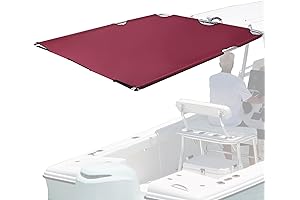 Boat T Top Shade Extension with Stern Rod Holder
