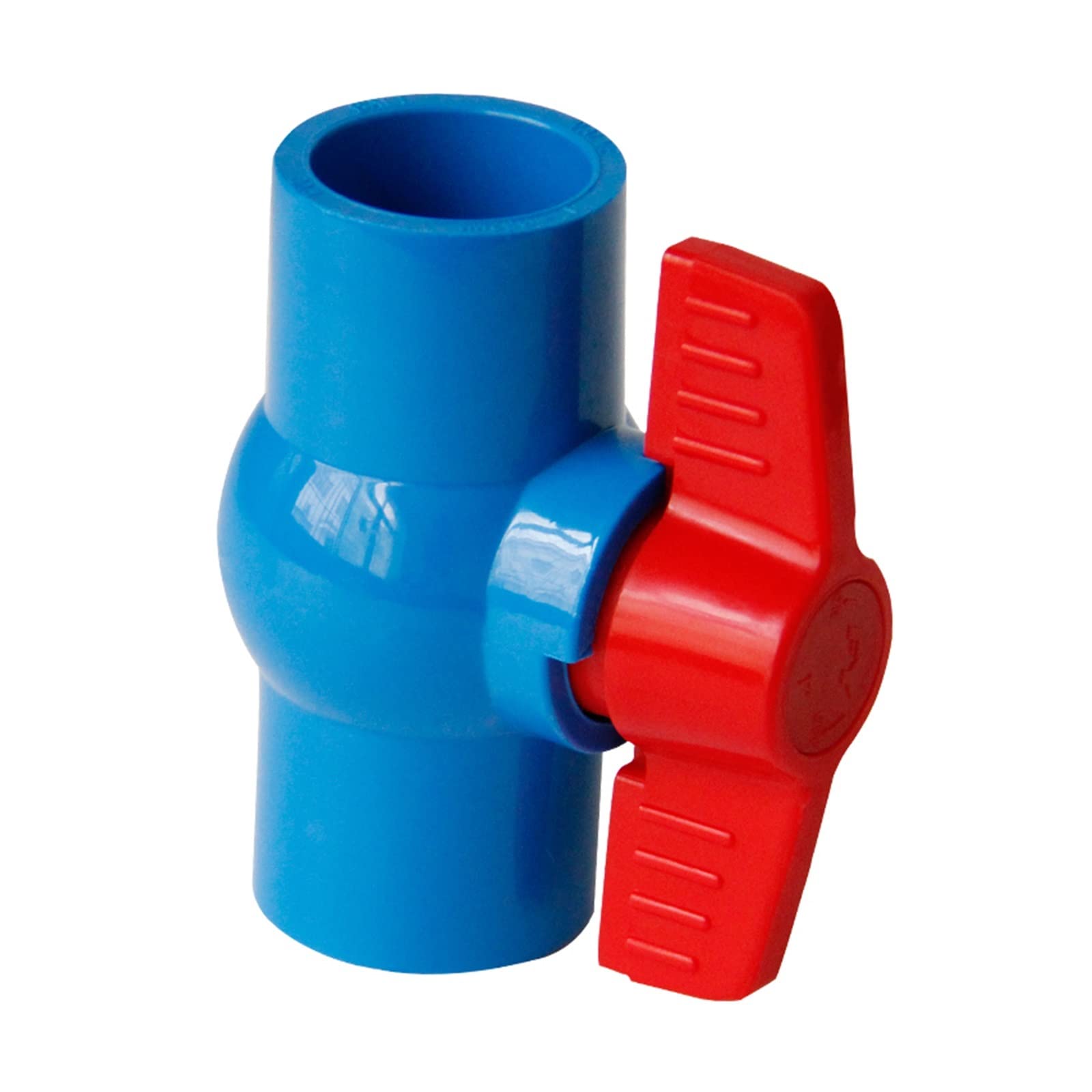 Robinet vanne PVC bleu 40mm à haut débit avec coupleur étanche pour filtre aquarium
