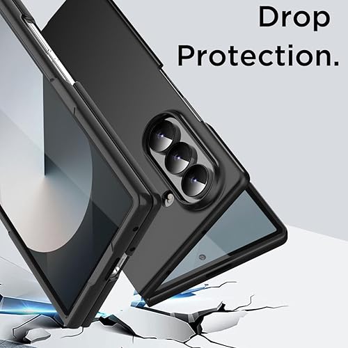 Miniatura 7 de AICase Funda protectora para Samsung Galaxy Z Fold 7, funda protectora delgada para Samsung Galaxy Z Fold 7 5G, color negro