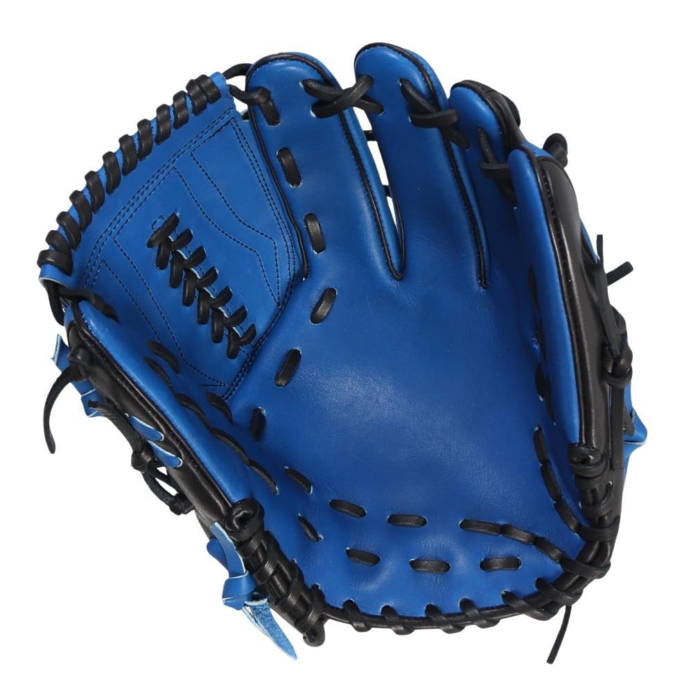 【極美品】ATOMS 軟式 投手用 グローブ 青×黒 ANX-46X25SS Amazon | アトムズ（ATOMS） 軟式用グラブ 投手用 野球グローブ