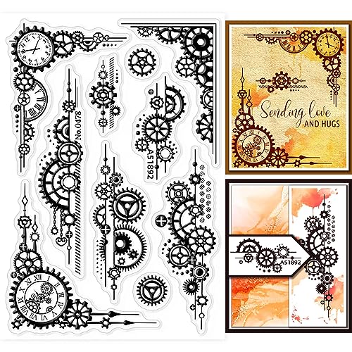 GLOBLELAND Sellos transparentes de silicona para hacer tarjetas, álbumes de recortes, manualidades, tarjetas