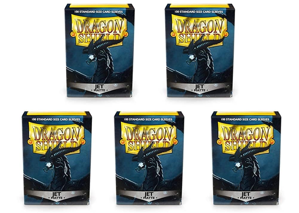 Amazon.com: 5 Packs Dragon Shield Matte Jet Standard Size 100 ct
