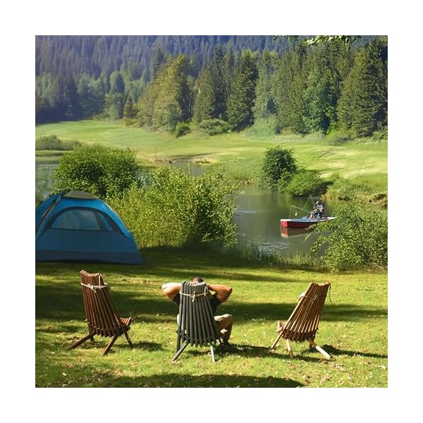 BOGATECO Deckchair aus Holz und Jute