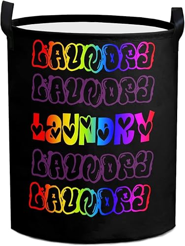 Cesta de ropa sucia con nombre personalizado con texto personalizado para dormitorio sala de estar niños y niñas