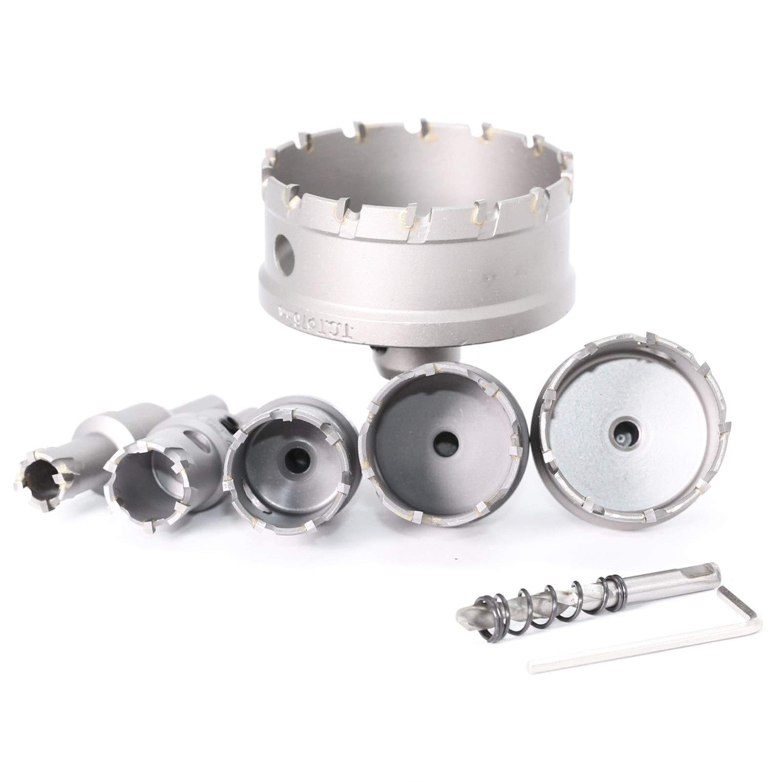 PYouo-best frez z z węglika spiekanego wiertło wiertło wiertło wiertło 12-150 mm zestaw bitów otwornica frez do stali nierdzewnej stop metalu wiercenie 1 szt., trwałe produkty (średnica otworu: 81 mm)