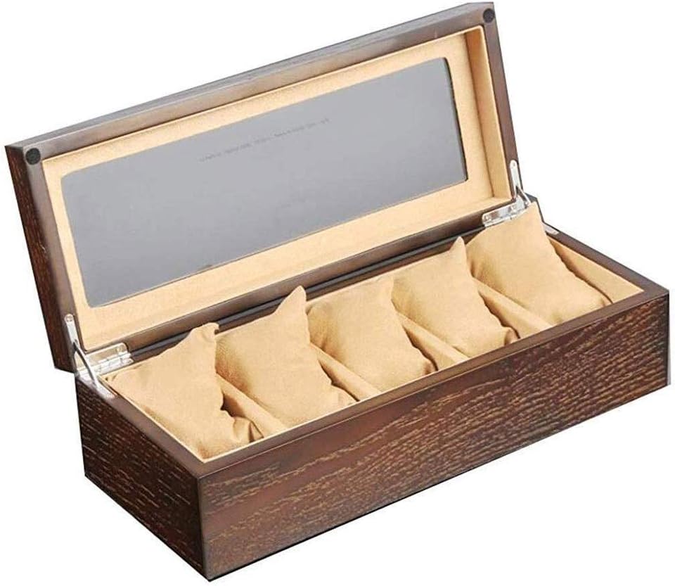 正美堂時計店 木製時計収納ケース 5本収納