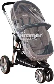 Biramar Baby Mosquiteiro De Carrinho Elástico Branco Branco