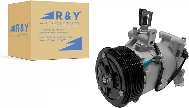 RYC New Automotive Air Conditioning Compressor and A/C Clutch AIH276 Fits Honda Civic 2.0L 2016, 2017, 2018, 2019, 2020, 2021. Does Not Fit Type R Models!
