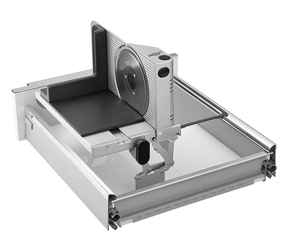 Ritter AES 72 SR Eléctrico 65W Metal Plata, Acero inoxidable rebanadora - Cortafiambres (Metal, Plata, Acero inoxidable, 342 mm, 370 mm, 75 mm, 4,3 kg)
