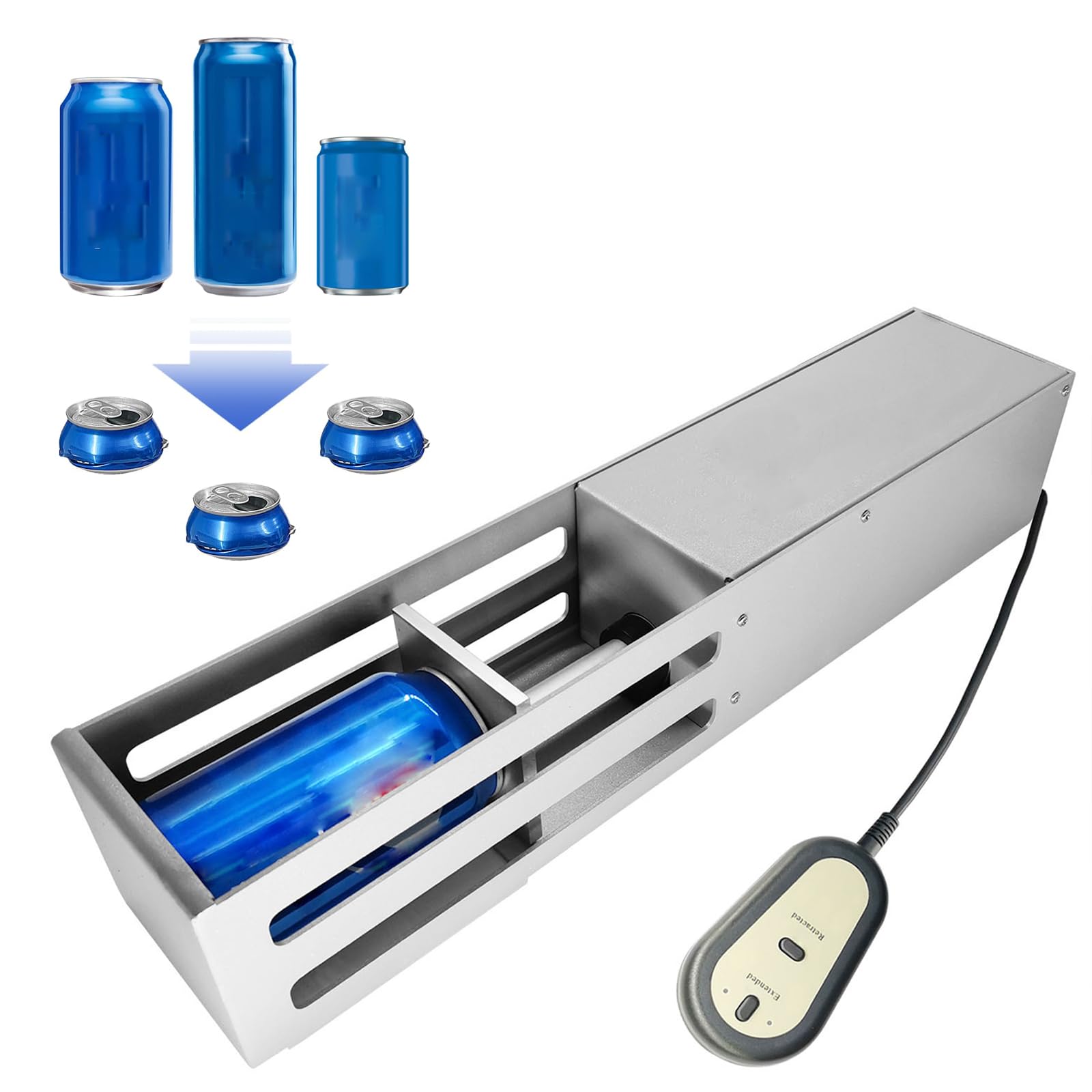 Broyeur de canettes électrique automatique sans montage pour un compactage rapide